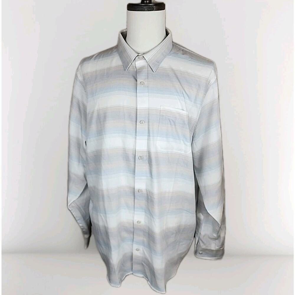 Travis Mathew Mens Cloud Flannel Long Sleeve Button Up Shirt Size XXL